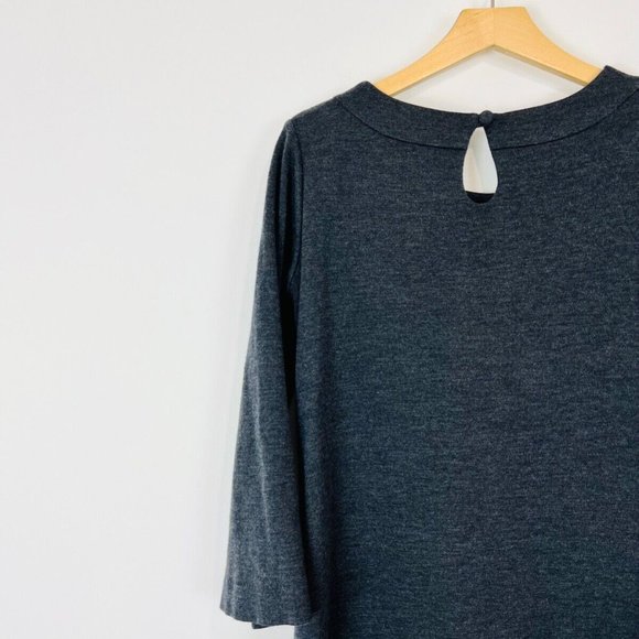 Me+Em Grey Oversized A Line Pockets Smock Flared Sleeve Tunic Dress UK 10 - Picture 10 of 11